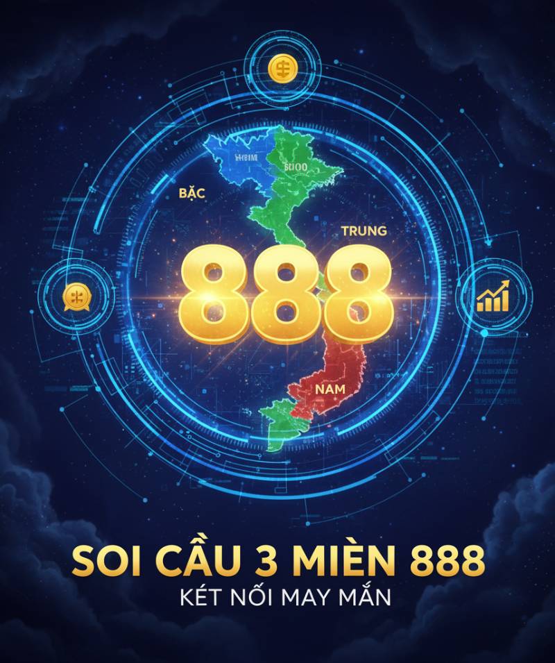Soi cầu 3 miền 888